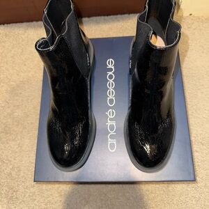 Andre Assous Black Patent Women's Boots